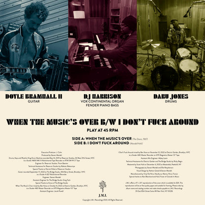 Doyle Bramhall II, DJ Harrison, Daru Jones - When The Music's Over (12" vinyl single 45 RPM)