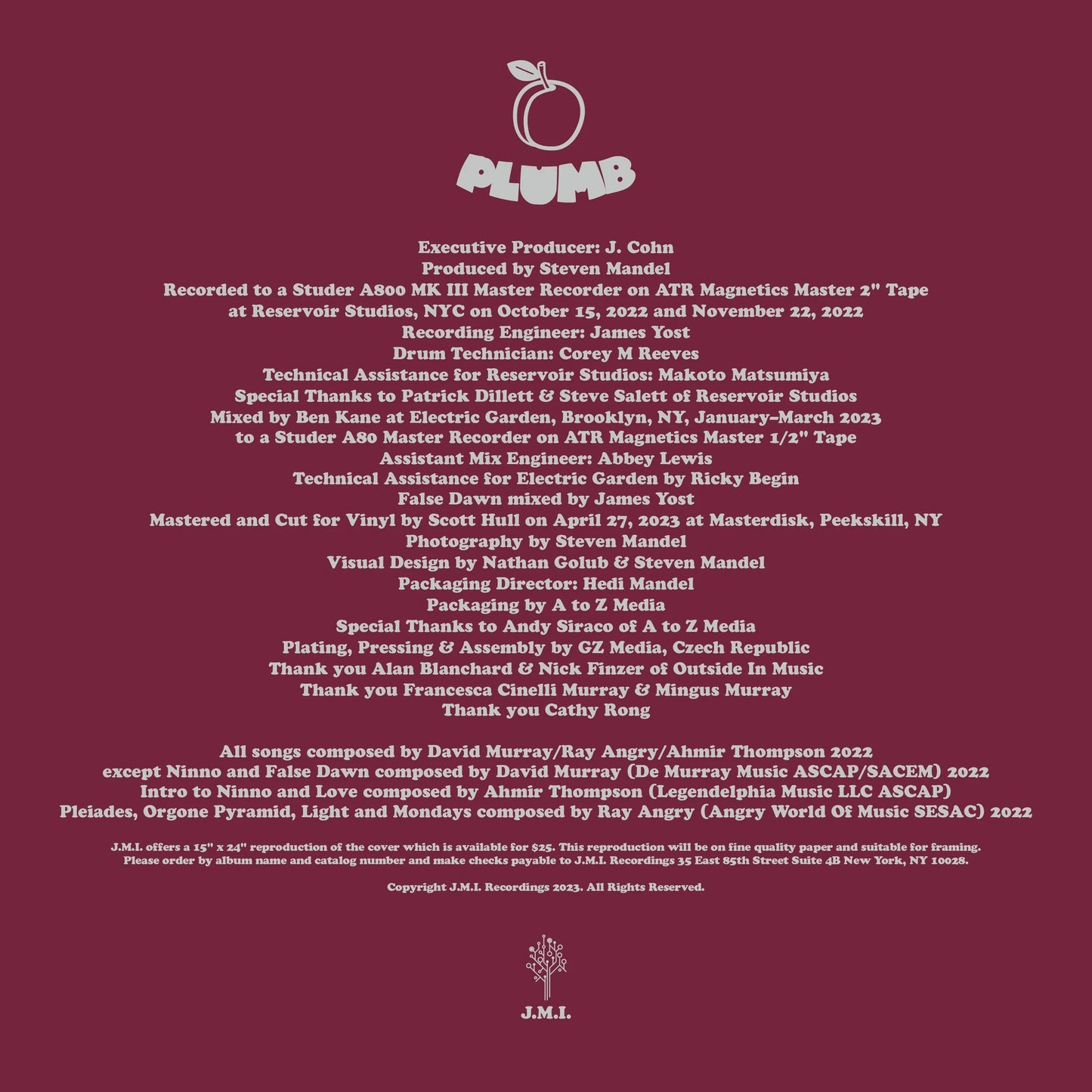 David Murray, Questlove, Ray Angry - PLUMB (4-LP Box Set)